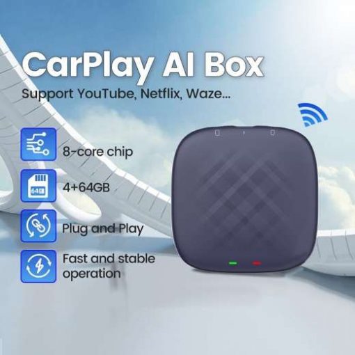 Wireless Android Auto or Apple Carplay Kit 4GB RAM 64GB ROM